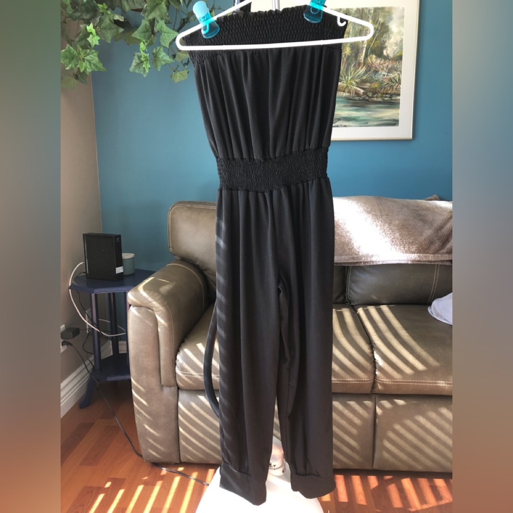 Strapless romper